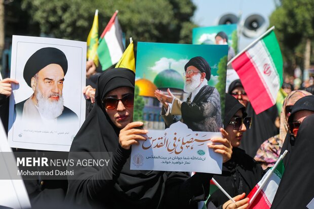 راهپیمایی جمعه خشم و نصر در اردبیل