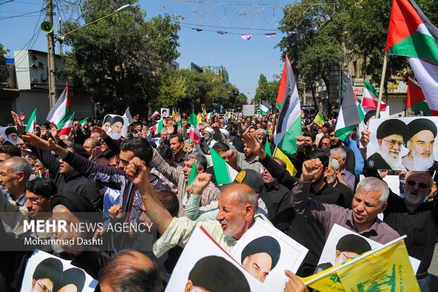 راهپیمایی جمعه خشم و نصر در اردبیل