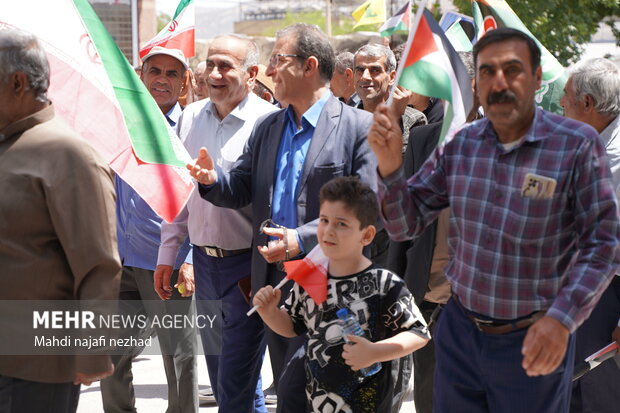 محکومیت جنایات رژیم صهیونی در غزه در راهپیمایی «جمعه خشم و نصر یاسوج