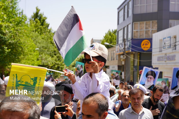 محکومیت جنایات رژیم صهیونی در غزه در راهپیمایی «جمعه خشم و نصر یاسوج