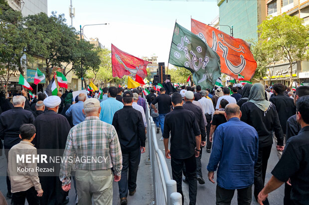 راهپیمایی «جمعه خشم و نصر» در مشهد
