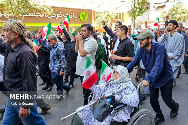 راهپیمایی «جمعه خشم و نصر» در مشهد