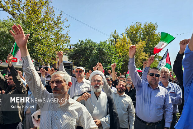 تصاویری از برگزاری راهپیمایی جمعه خشم و نصر در دماوند و گلستان
