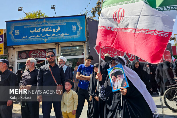راهپیمایی «جمعه خشم و نصر» در مشهد