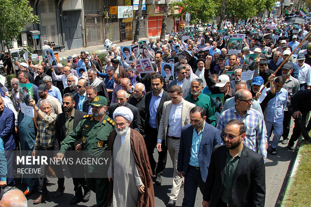 راهپیمایی «جمعه خشم و نصر» در رشت