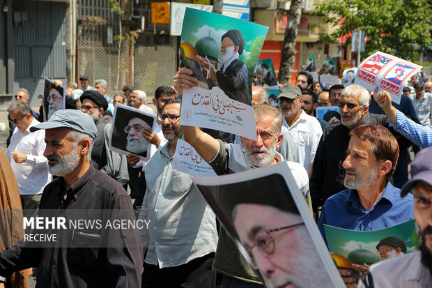 راهپیمایی «جمعه خشم و نصر» در رشت