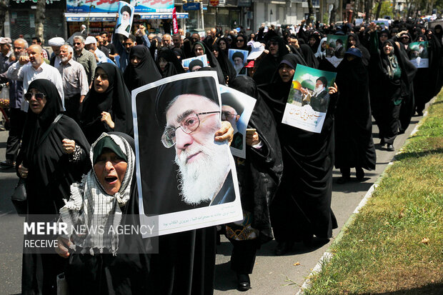 راهپیمایی «جمعه خشم و نصر» در رشت