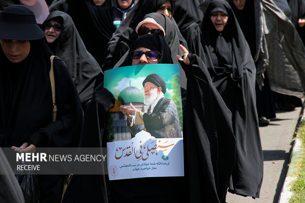 راهپیمایی «جمعه خشم و نصر» در رشت