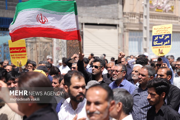 جلوه هایی از راهپیمایی جمعه خشم و نصر زاهدان