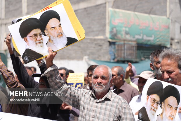 جلوه هایی از راهپیمایی جمعه خشم و نصر زاهدان