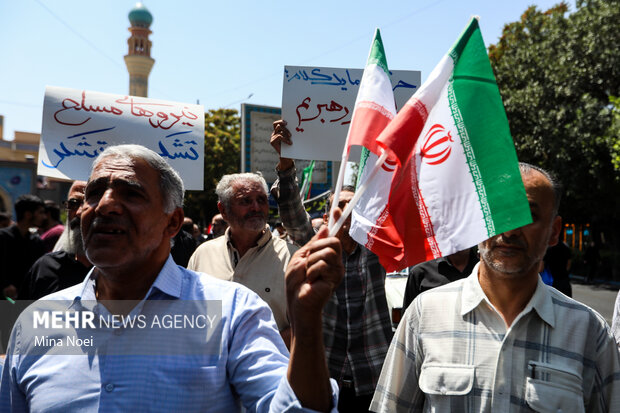راهپیمایی «جمعه خشم و نصر» در تبریز