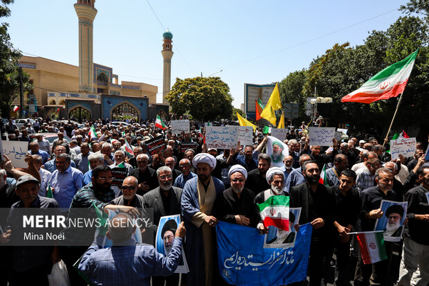راهپیمایی «جمعه خشم و نصر» در تبریز