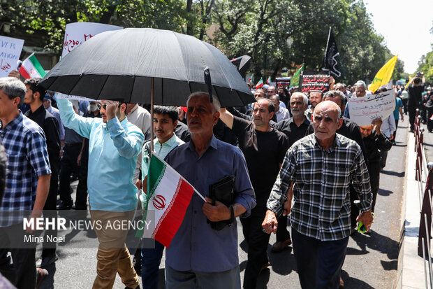 راهپیمایی «جمعه خشم و نصر» در تبریز