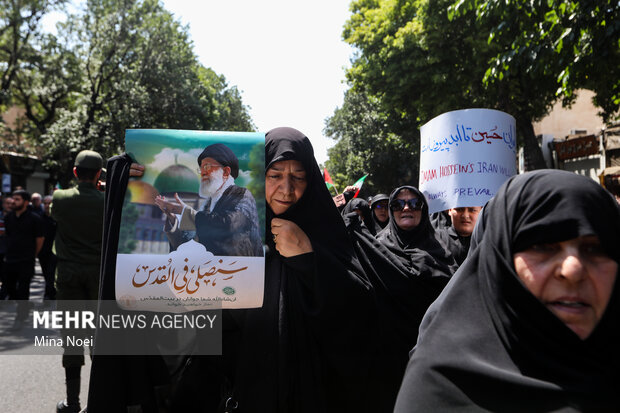 راهپیمایی «جمعه خشم و نصر» در تبریز