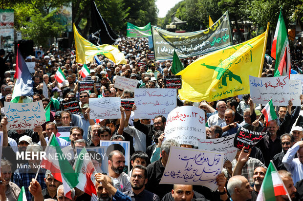 راهپیمایی «جمعه خشم و نصر» در تبریز