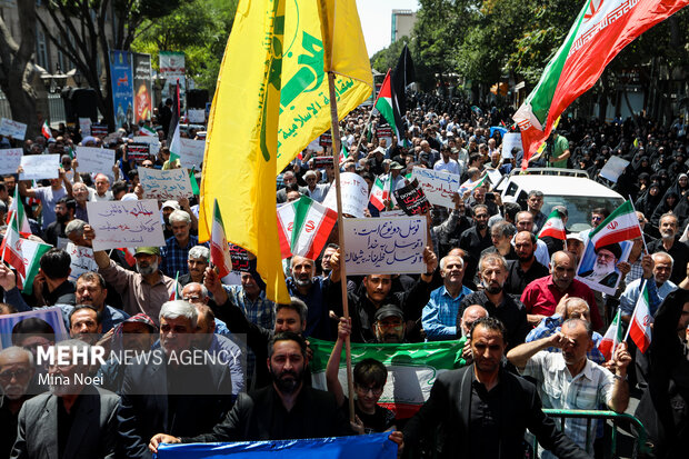 راهپیمایی «جمعه خشم و نصر» در تبریز