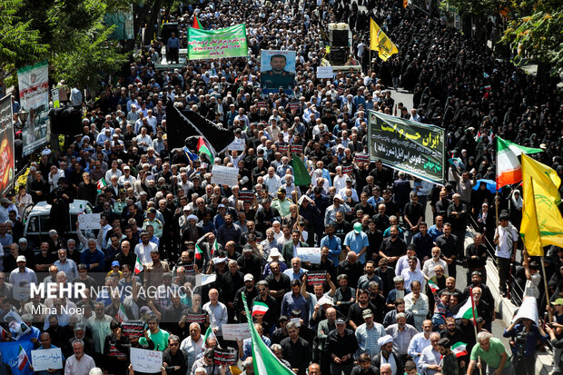 راهپیمایی «جمعه خشم و نصر» در تبریز