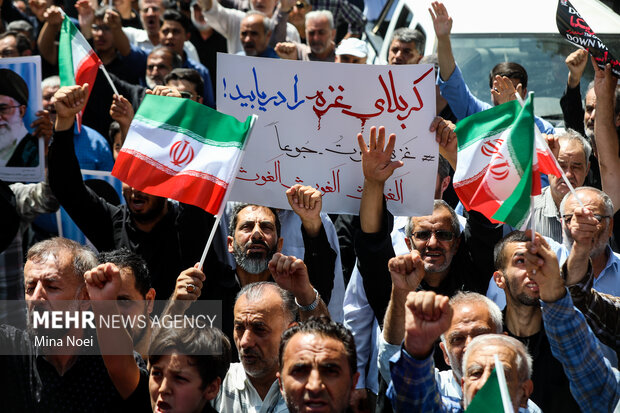 راهپیمایی «جمعه خشم و نصر» در تبریز