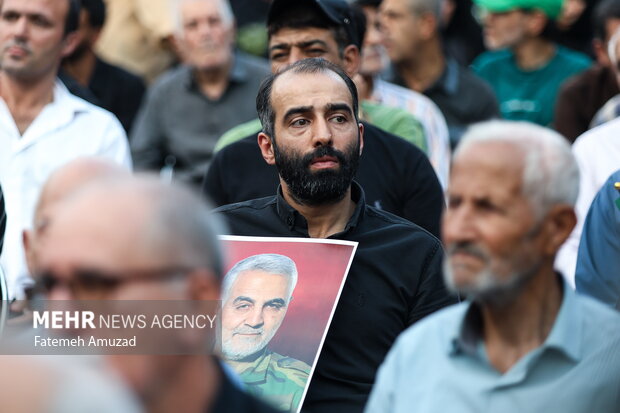 بزرگداشت چهلمین روز شهادت سرلشگر حاجی زاده در امامزاده حسن (ع)
