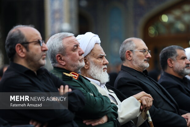 بزرگداشت چهلمین روز شهادت سرلشگر حاجی زاده در امامزاده حسن (ع)