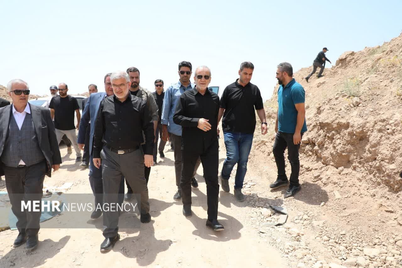 رئیس‌جمهور از سد کرج بازدید کرد