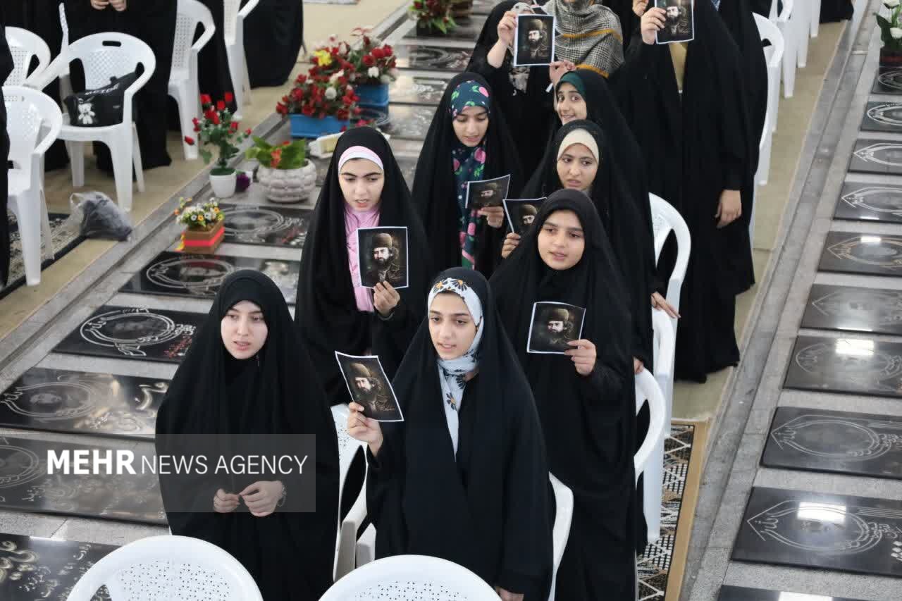 اردوی معنوی «ریحانه‌ها» در گلزار شهدای رشت؛ نسلی که دوباره عهد بستند