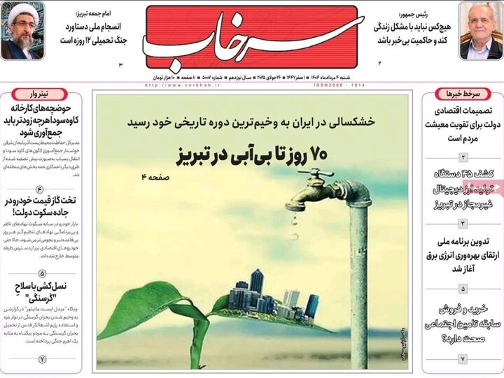 روزنامه های آذربایجان‌شرقی
