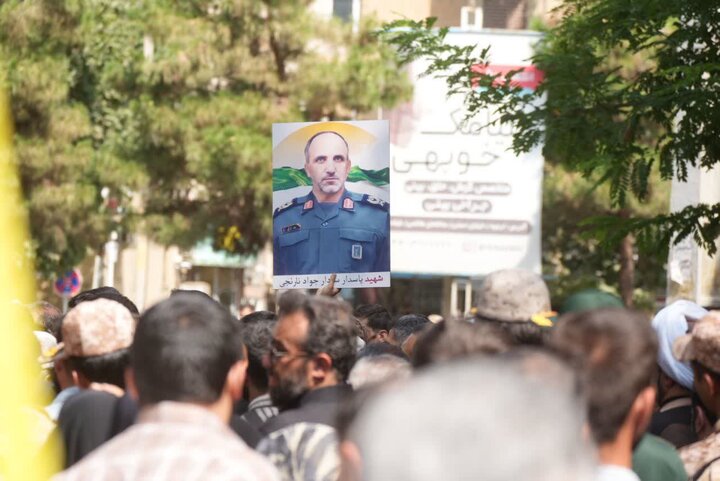 پیکر سردار شهید نارنجی در ارومیه تشییع شد