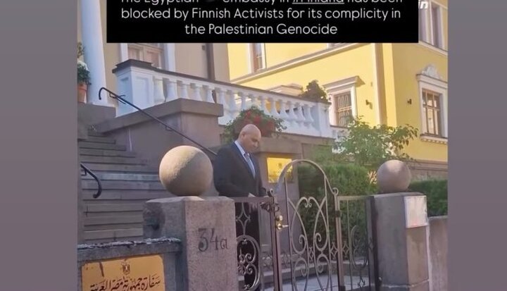 Activists close Egyptian embassy in Finland