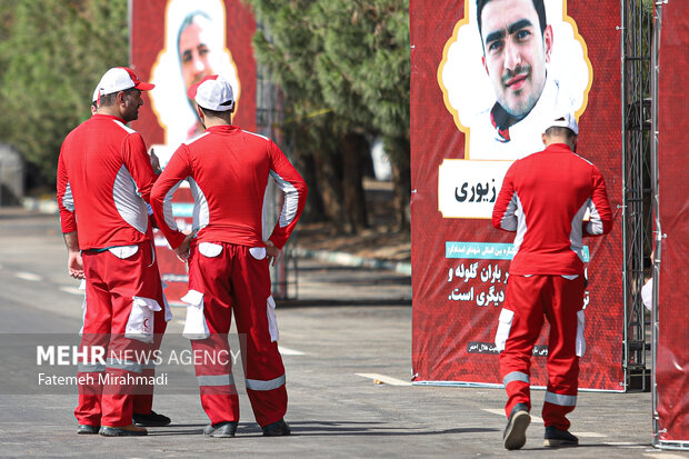 آیین بدرقه ناوگان امدادی و درمانی جمعیت هلالاحمر - اربعین ۱۴۰۴