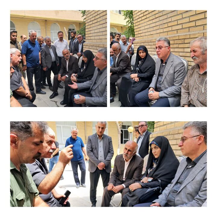 دیدار نماینده وزیر جهاد کشاورزی با خانواده مرحوم مرادی فعال محیط‌زیست