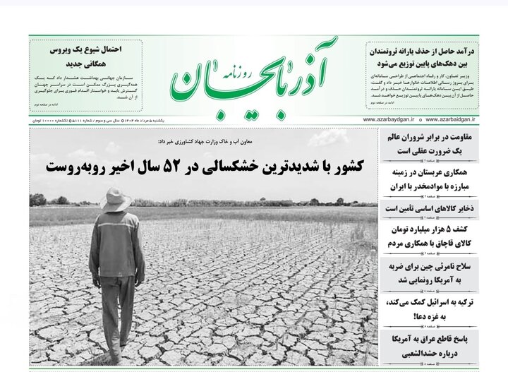 روزنامه های آذربایجان‌شرقی