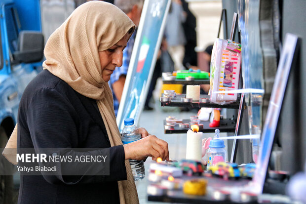 مراسم اربعین شهدای اقتدار در کرمانشاه