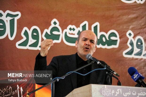 مراسم اربعین شهدای اقتدار در کرمانشاه