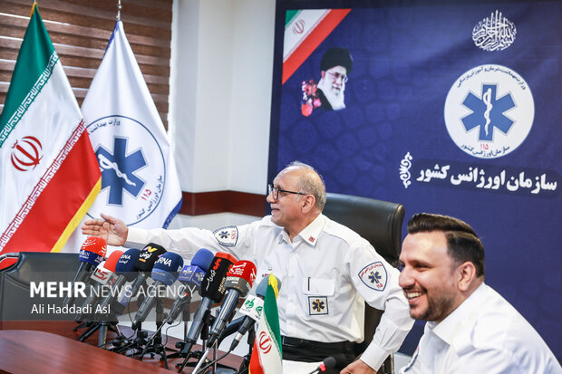 نشست خبری رئیس اورژانس کشور
