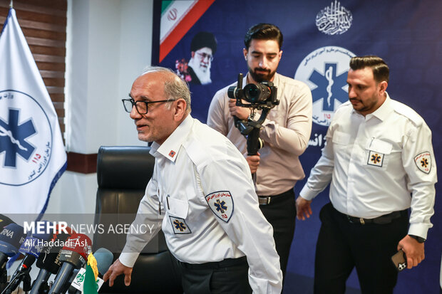 نشست خبری رئیس اورژانس کشور