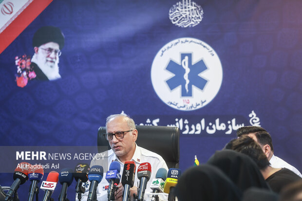 نشست خبری رئیس اورژانس کشور