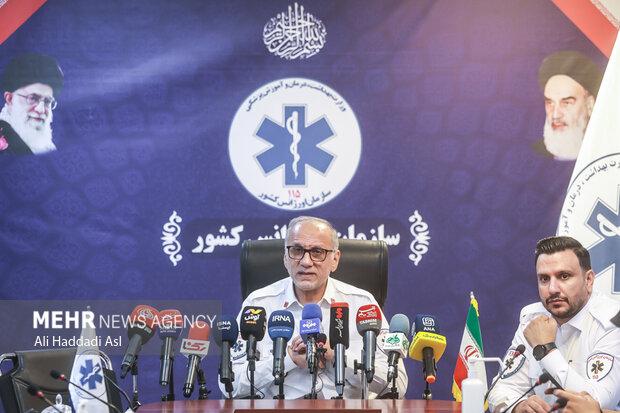 نشست خبری رئیس سازمان اورژانس کشور