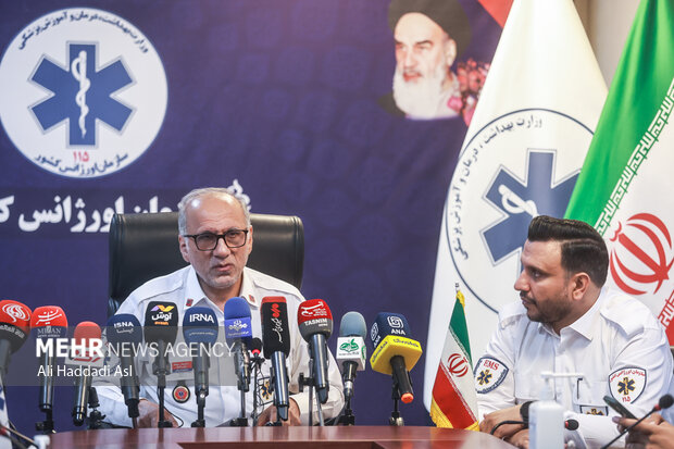 نشست خبری رئیس سازمان اورژانس کشور