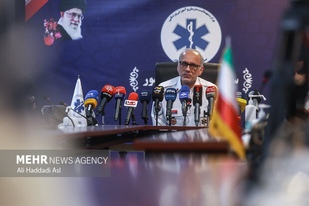 نشست خبری رئیس سازمان اورژانس کشور