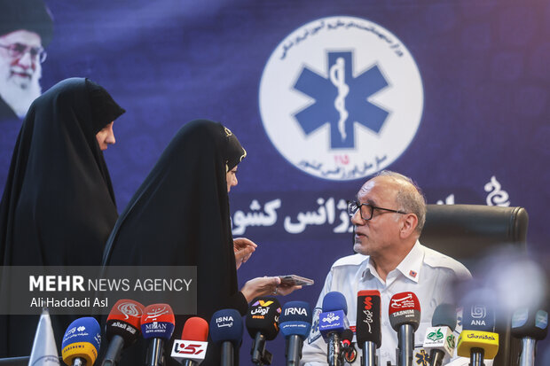 نشست خبری رئیس سازمان اورژانس کشور