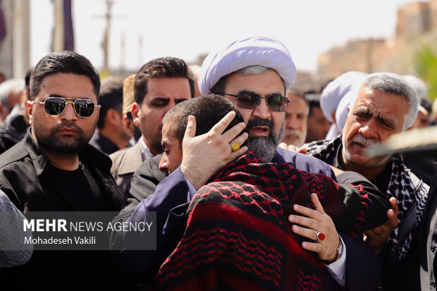 تشییع پیکر شهدای حادثه تروریستی زاهدان
