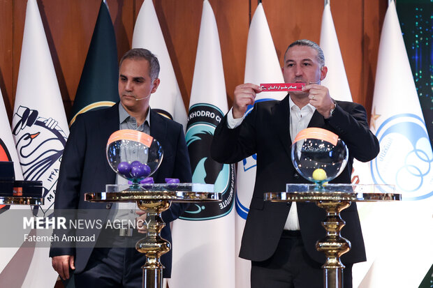 مراسم قرعه کشی مسابقات لیگ برتر فوتبال 12