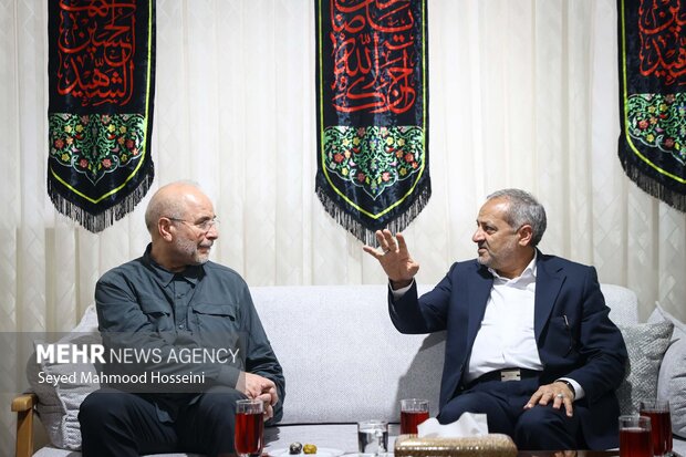 حضور رئیس مجلس شورای اسلامی در منزل سرلشکر شهید محمد کاظمی 11