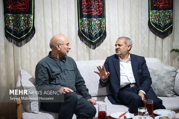 حضور رئیس مجلس شورای اسلامی در منزل سرلشکر شهید محمد کاظمی 19