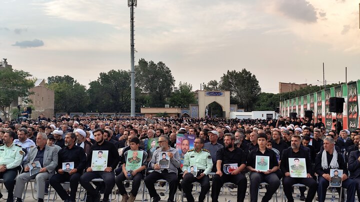 مراسم اربعین شهدای اقتدار آذربایجان شرقی در تبریز برگزار شد