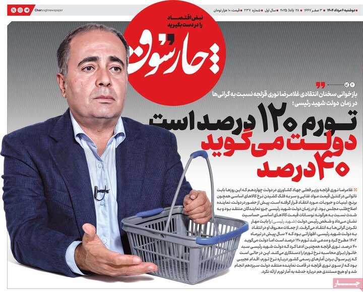 روزنامه های اقتصادی 6 مرداد