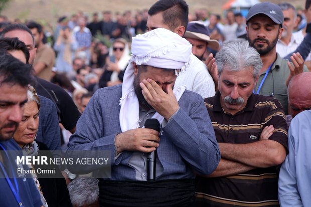 تشییع پیکر حافظ محیط زیست «خبات امینی» در سنندج