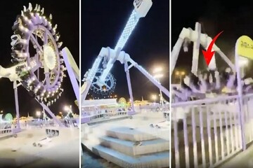 Suudi Arabistan’da Lunaparkta facia! (+Video)