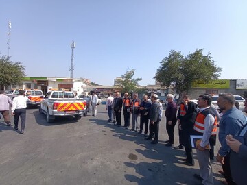 اعزام گروه ۱۵ نفره راهداری و حمل و نقل جاده ای گلستان به مرز مهران